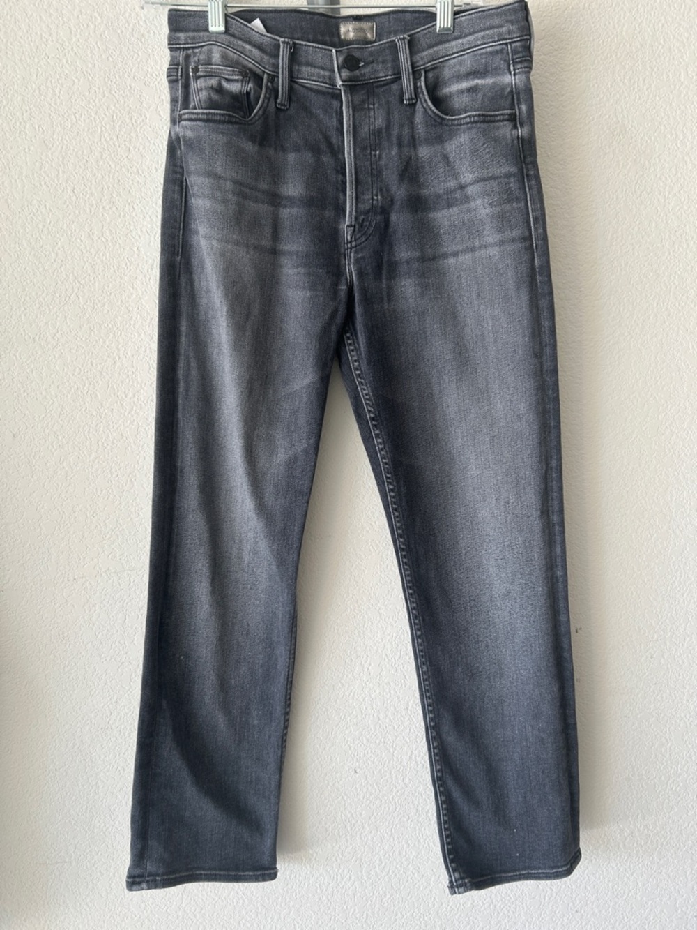 Mother The Tomcat Ankle Straight Leg Jean X Marks The Spot Faded Black size 28 - Picture 2 of 10